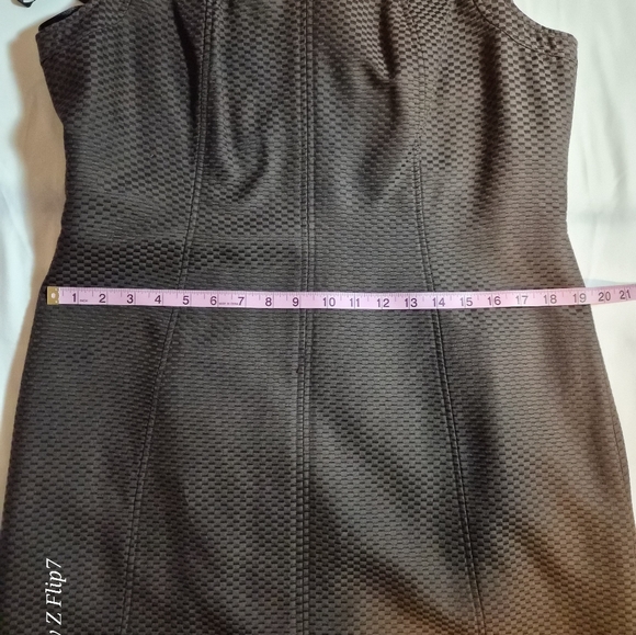 Talbots Petites Silk Blend Sheath Dress & Cropped Jacket Set Brown Size 16P - Picture 14 of 16